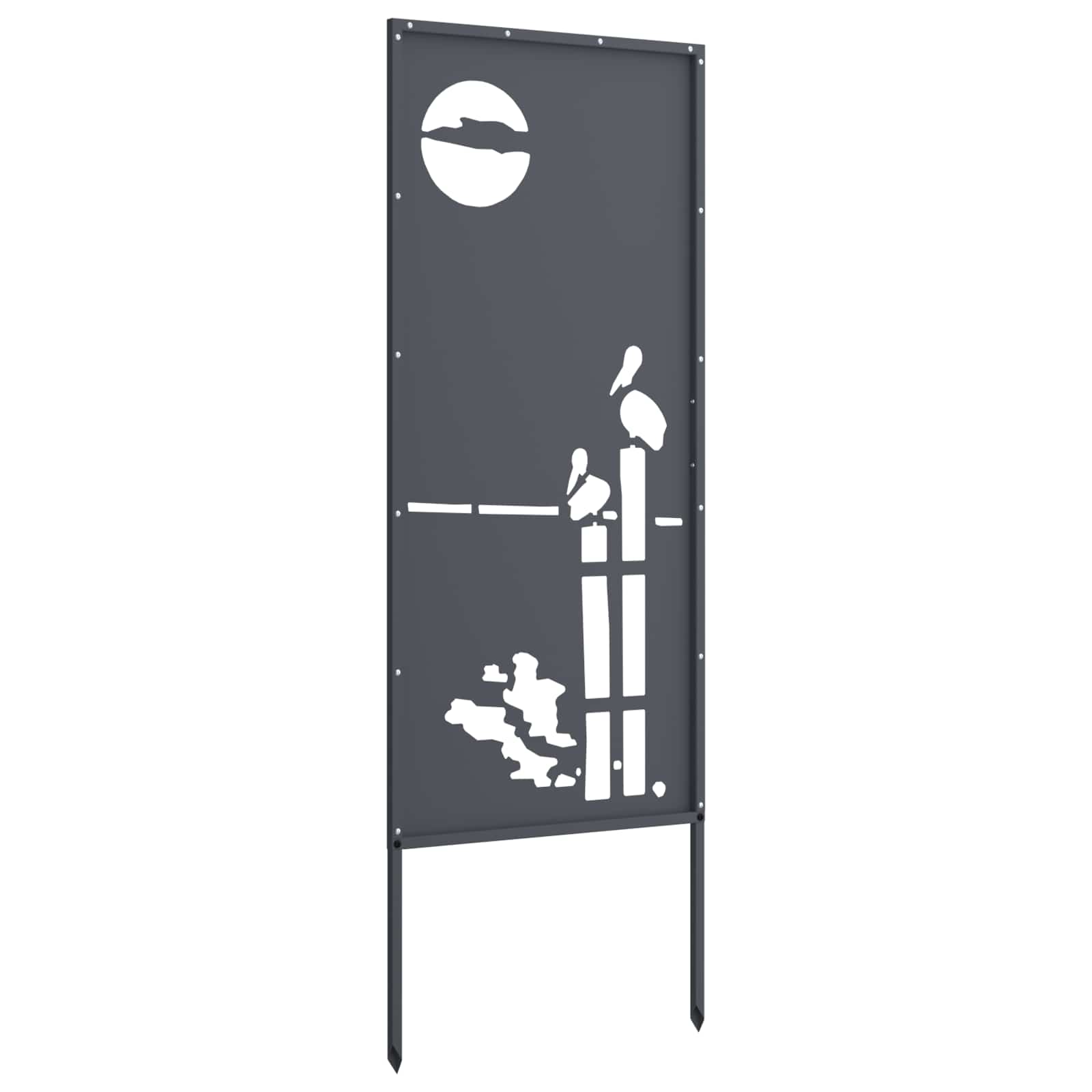 Garten Sichtschutz-Leinwand Anthrazit 50 x 140 cm