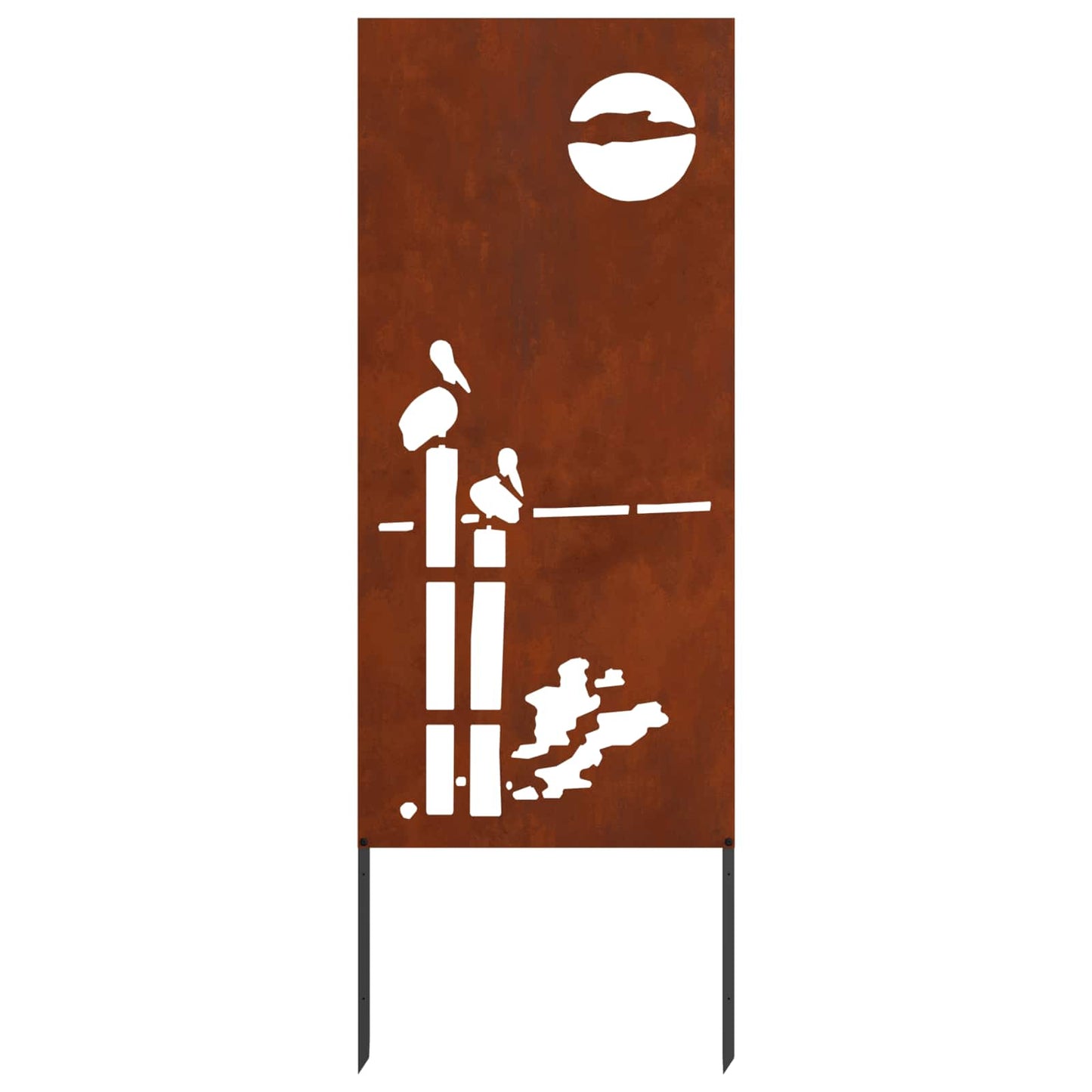 Garten Sichtschutz-Leinwand Rostoptik 50 x 140 cm