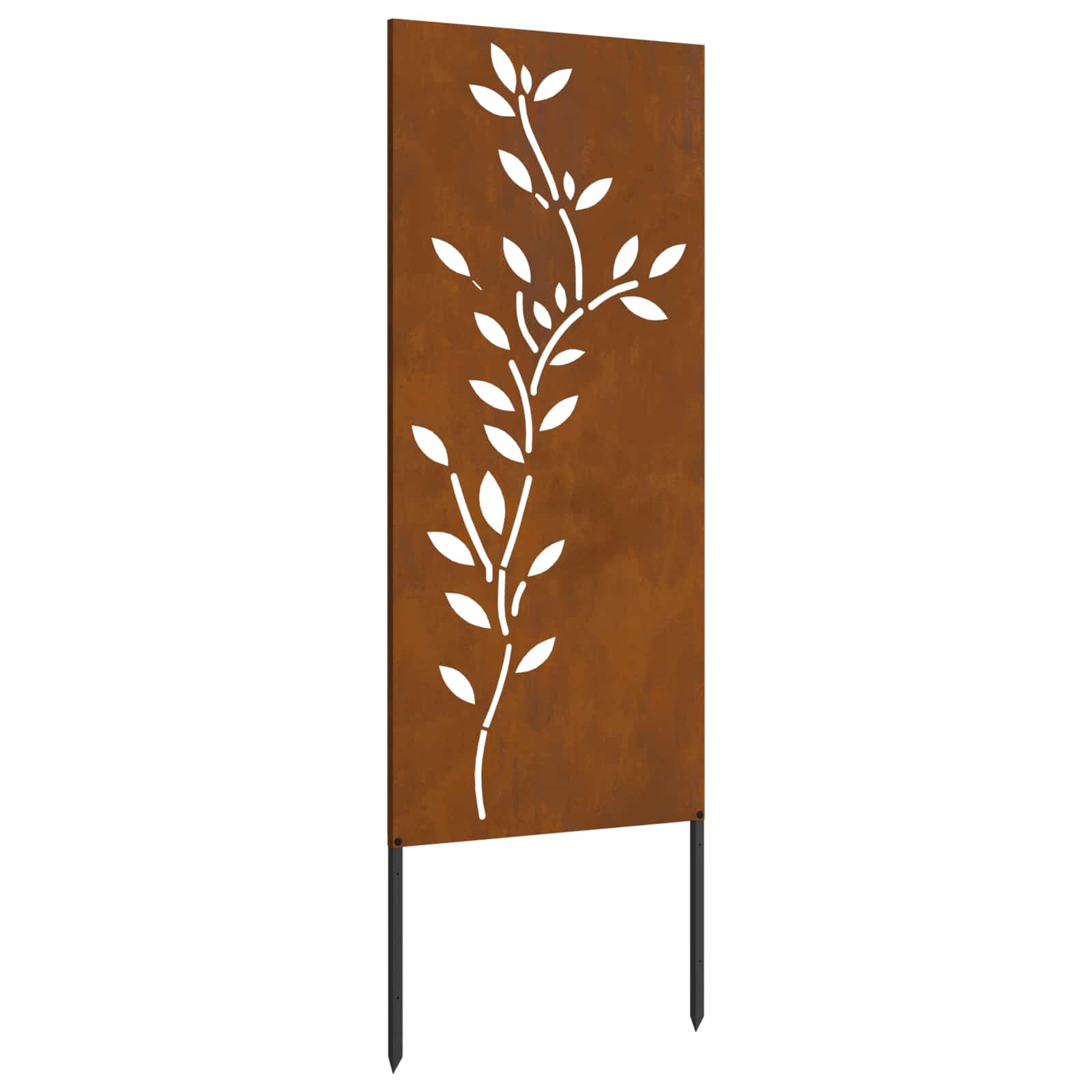 Garten Sichtschutz-Leinwand Rostig 50 x 140 cm Wetterfeststahl