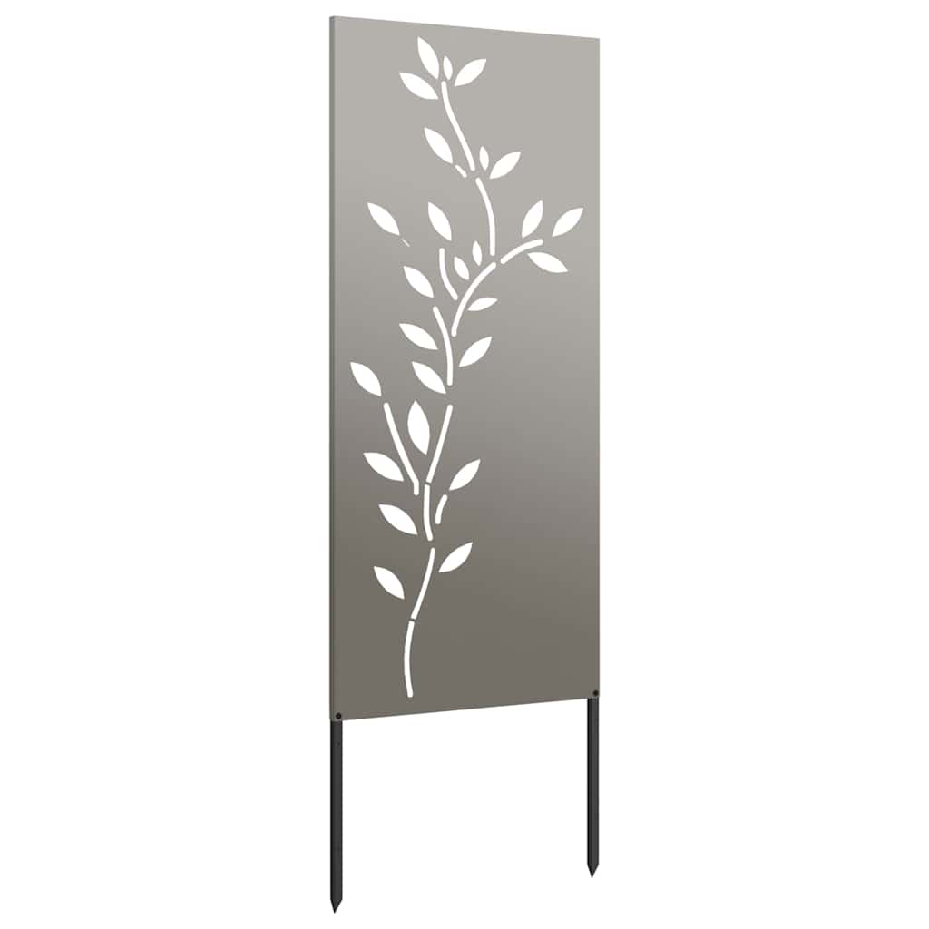 Garten Sichtschutz-Leinwand Rostig 50 x 140 cm Wetterfeststahl