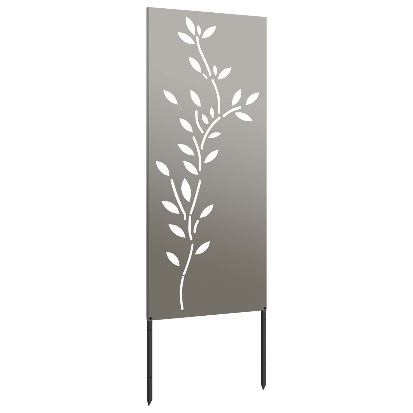 Garten Sichtschutz-Leinwand Rostig 50 x 140 cm Wetterfeststahl