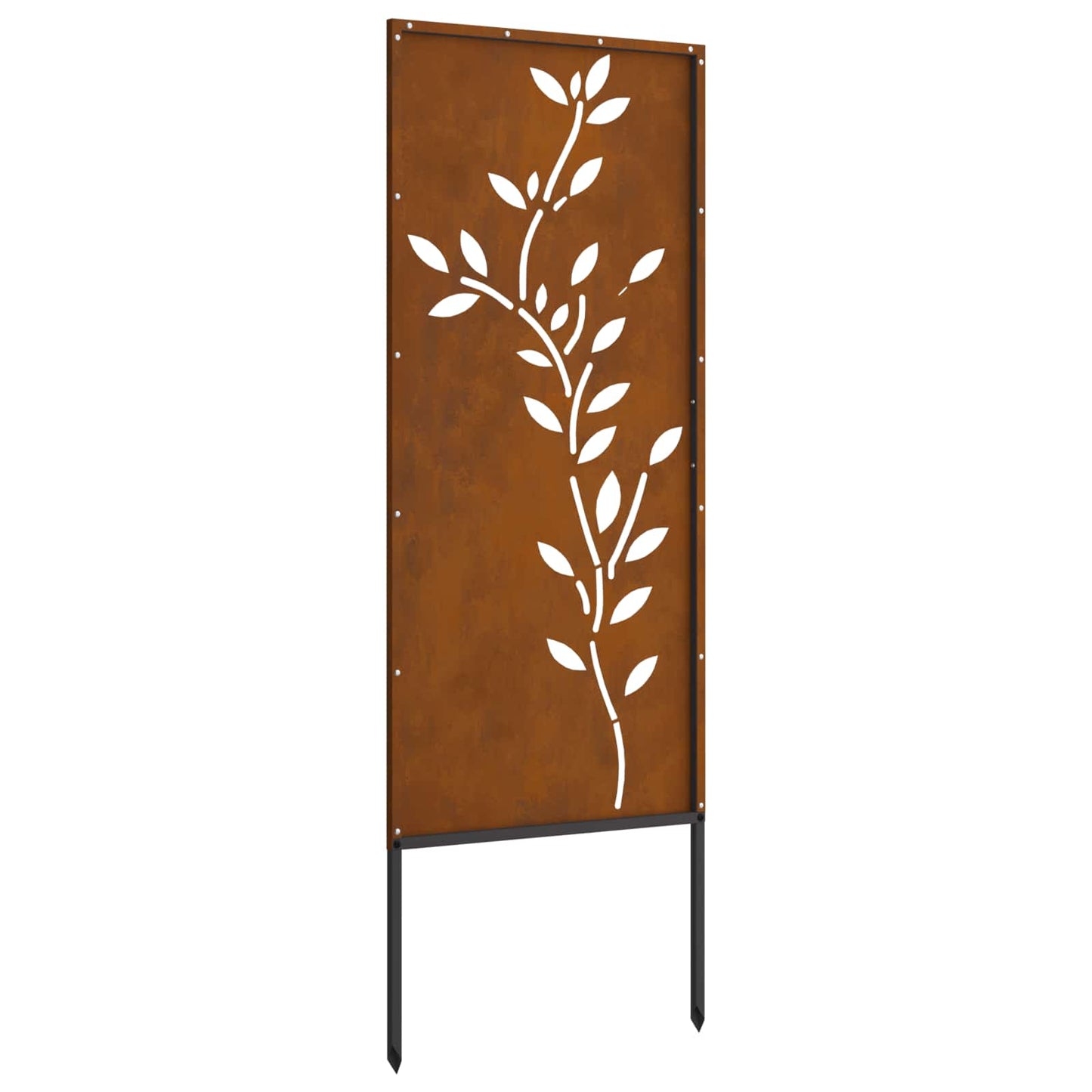 Garten Sichtschutz-Leinwand Rostig 50 x 140 cm Wetterfeststahl