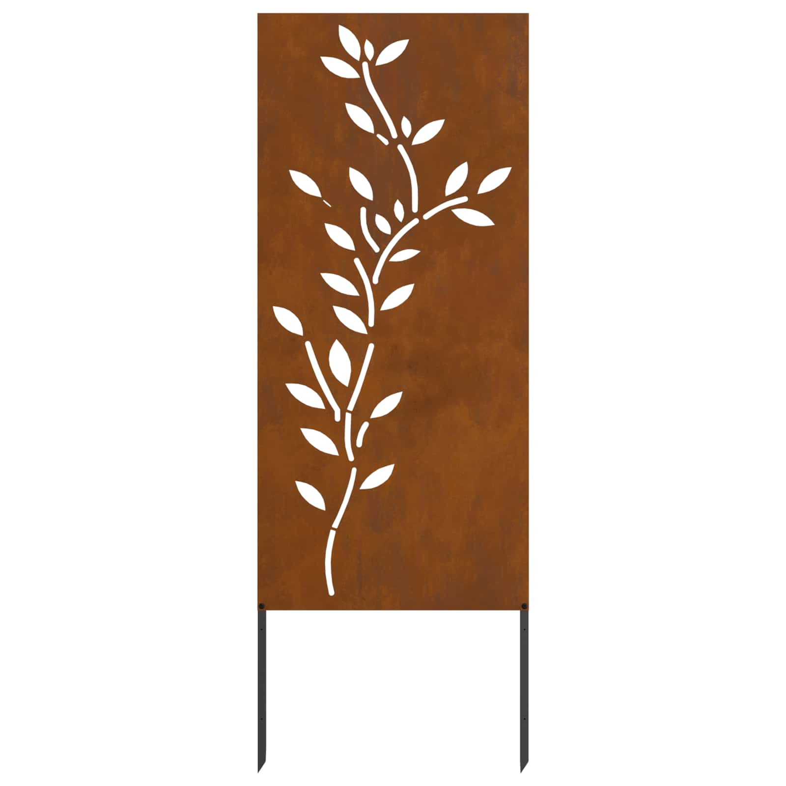 Garten Sichtschutz-Leinwand Rostig 50 x 140 cm Wetterfeststahl