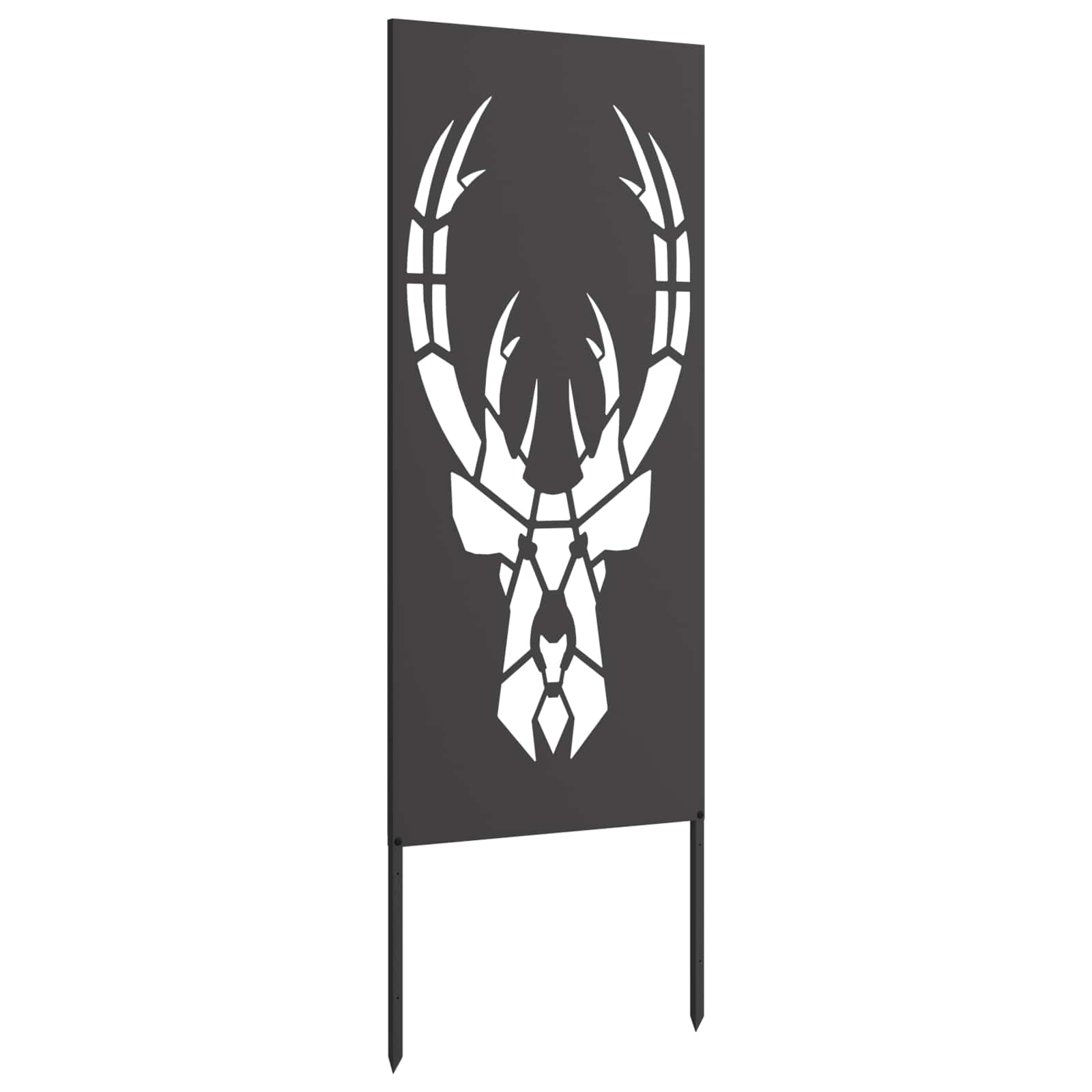 Garten Sichtschutz-Leinwand Tiermuster Schwarz 50 x 140 cm