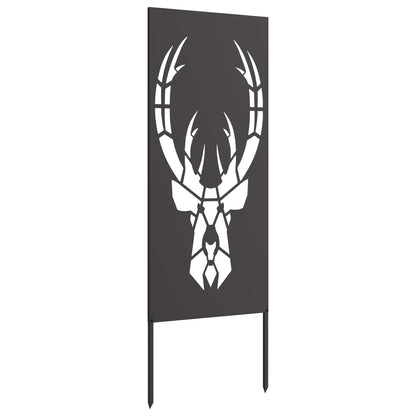 Garten Sichtschutz-Leinwand Tiermuster Schwarz 50 x 140 cm