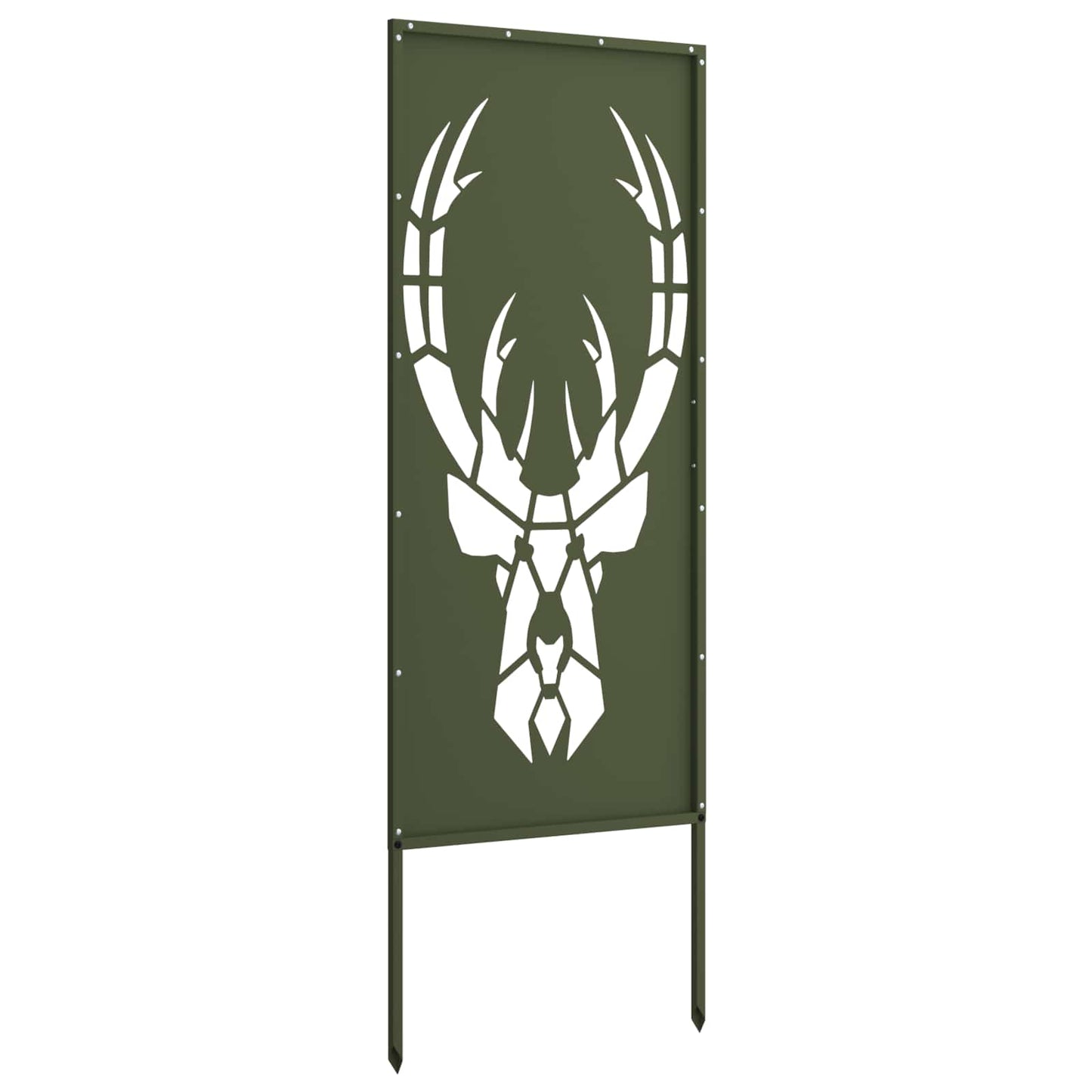 Garten Sichtschutz-Leinwand Tiermuster Olivgrün 50 x 140 cm