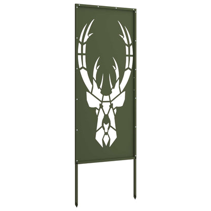 Garten Sichtschutz-Leinwand Tiermuster Olivgrün 50 x 140 cm