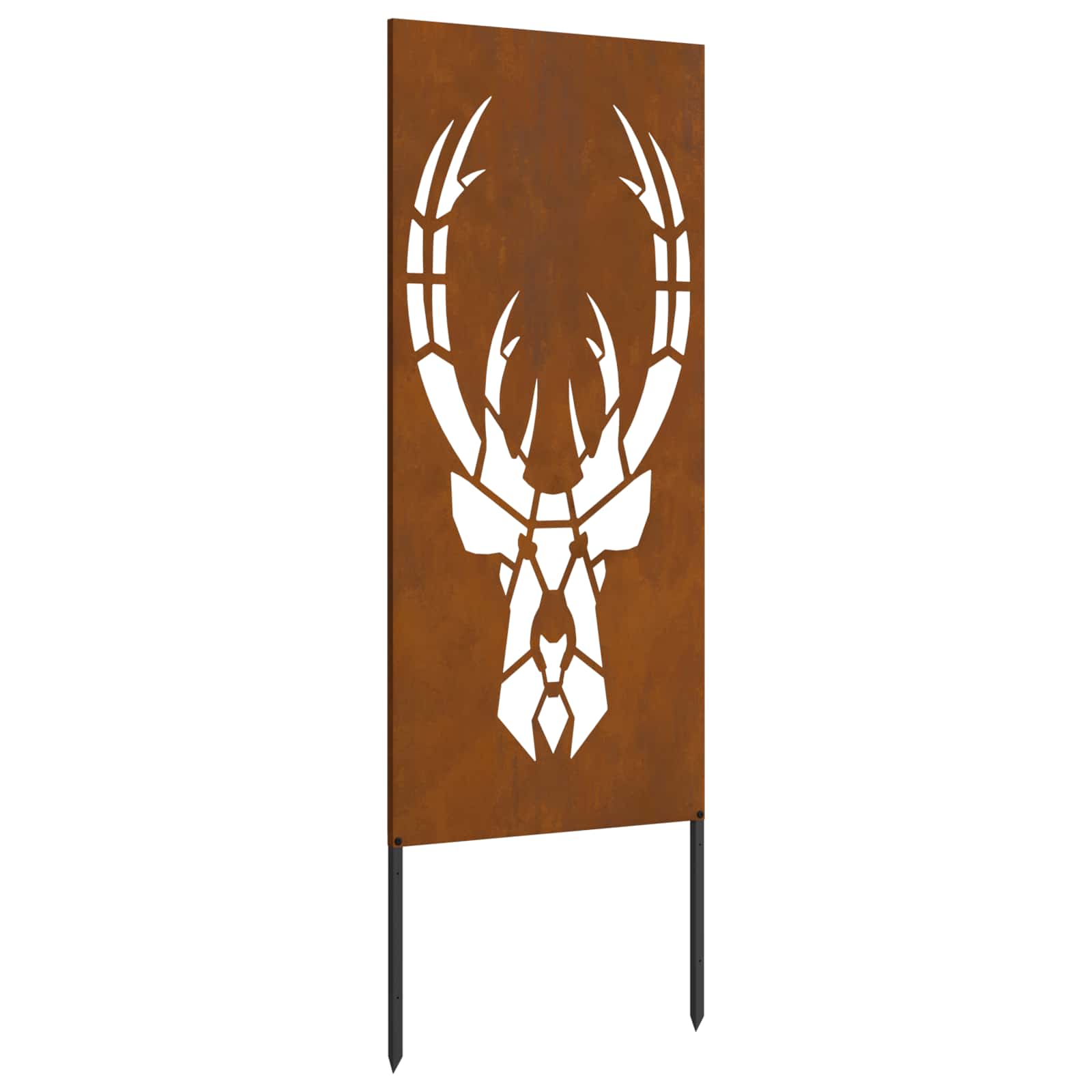 Garten Sichtschutz-Leinwand Tiermuster Rostoptik 50 x 140 cm