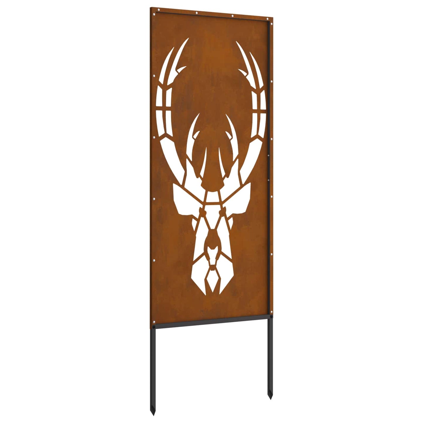 Garten Sichtschutz-Leinwand Tiermuster Rostoptik 50 x 140 cm