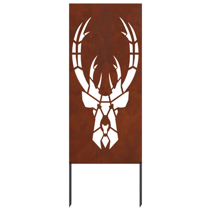 Garten Sichtschutz-Leinwand Tiermuster Rostoptik 50 x 140 cm