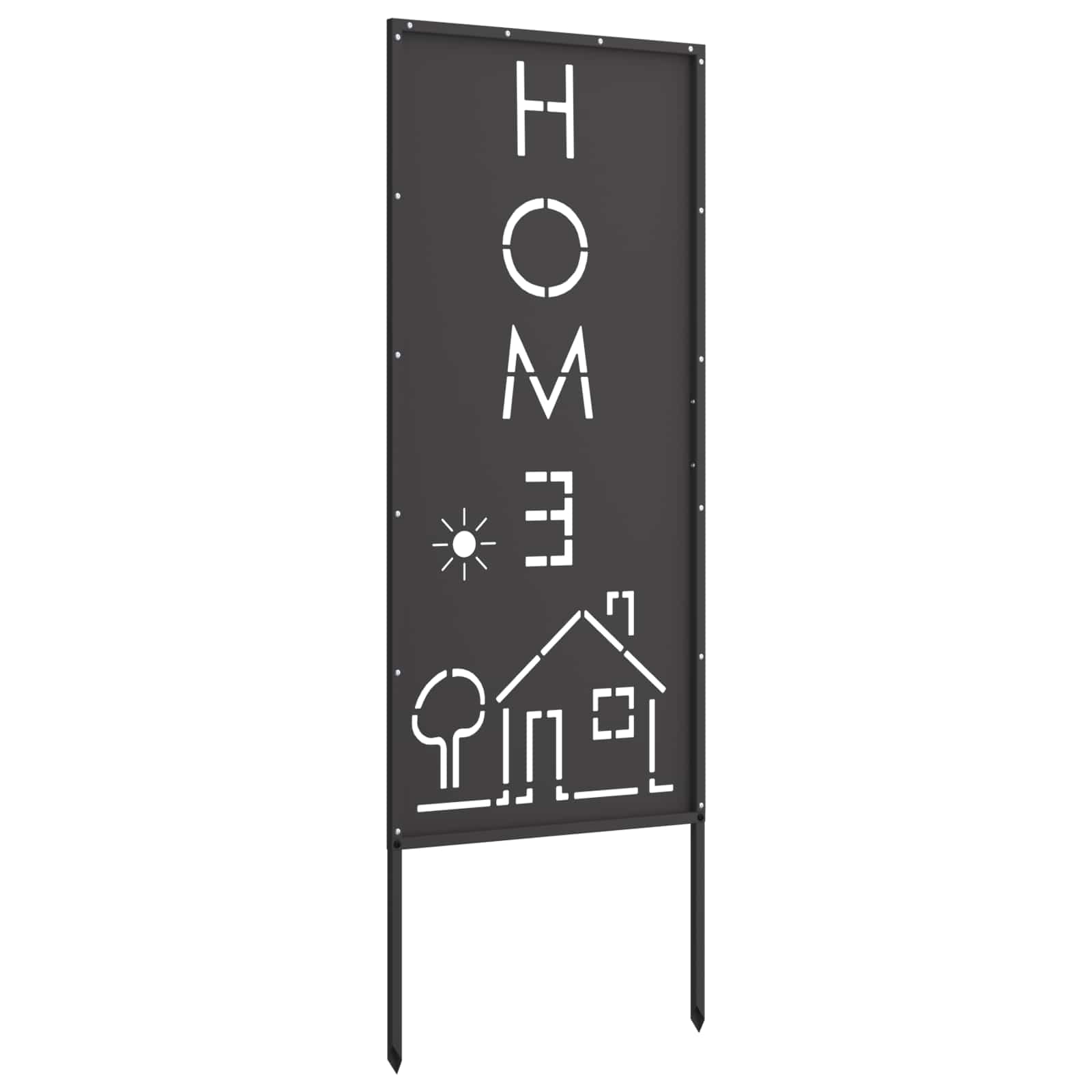 Garten Sichtschutz-Leinwand Schwarz 50 x 140 cm