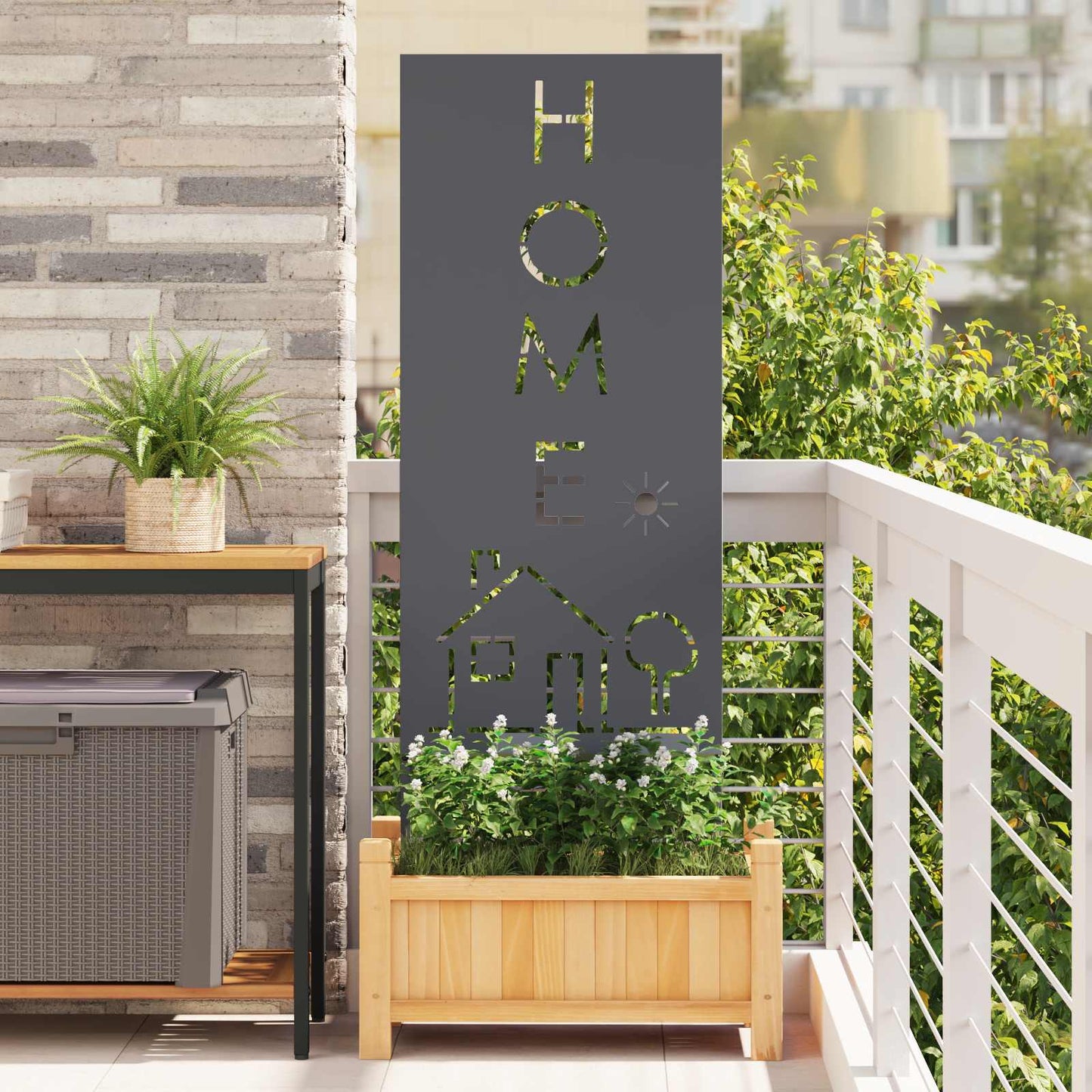 Garten Sichtschutz-Leinwand Anthrazit 50 x 140 cm