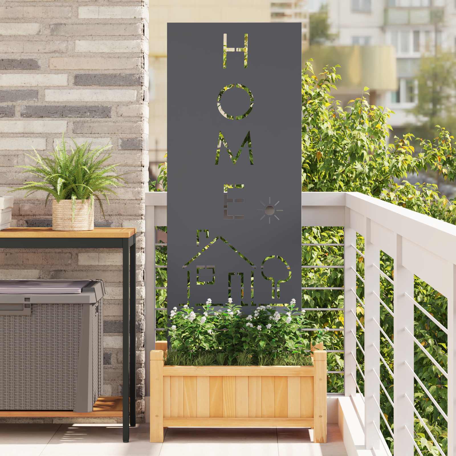 Garten Sichtschutz-Leinwand Anthrazit 50 x 140 cm