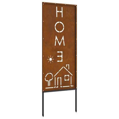 Garten Sichtschutz-Leinwand Rostoptik 50 x 140 cm