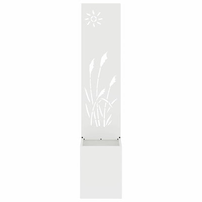 Garten Sichtschutz-Leinwand Weiß 32 x 32 x 150 cm