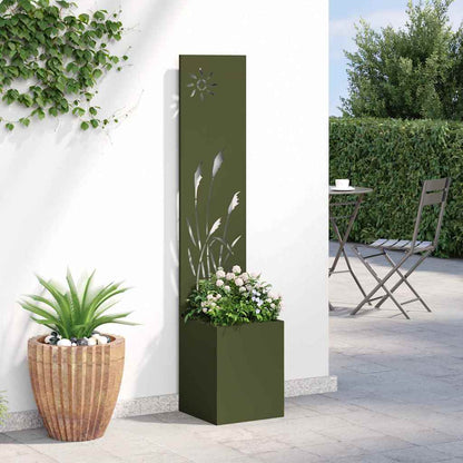 Garten Sichtschutz-Leinwand Olivgrün 32 x 32 x 150 cm