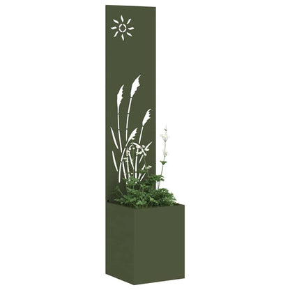 Garten Sichtschutz-Leinwand Olivgrün 32 x 32 x 150 cm