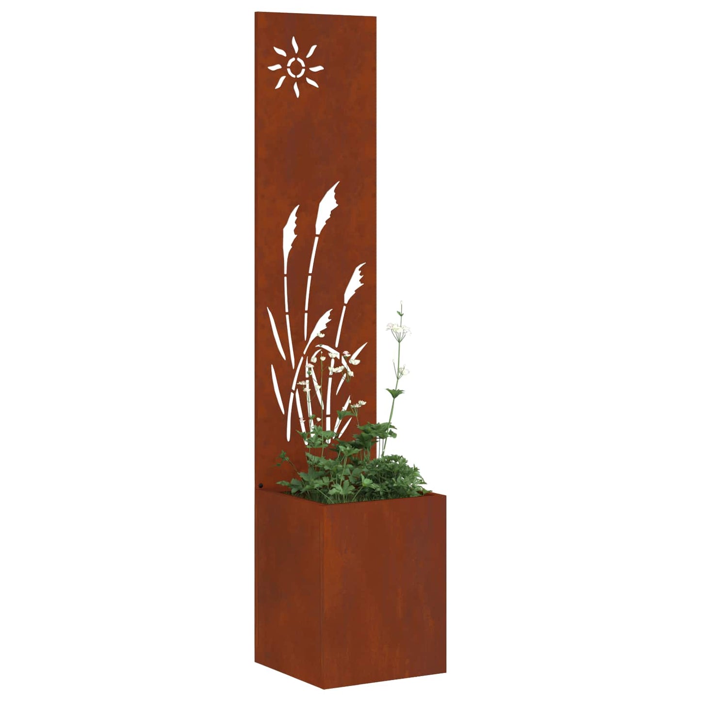Garten Sichtschutz-Leinwand Rostig 32 x 32 x 150 cm