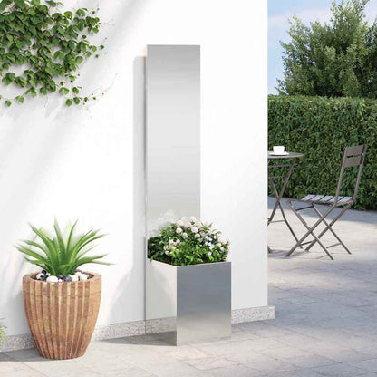 Garten Sichtschutz-Leinwand Silber 32 x 32 x 150 cm