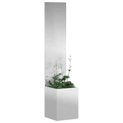 Garten Sichtschutz-Leinwand Silber 32 x 32 x 150 cm
