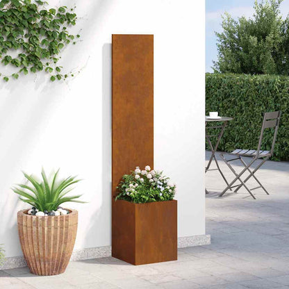 Garten Sichtschutz-Leinwand Rostig 32 x 32 x 150 cm