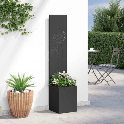 Garten Sichtschutz-Leinwand Schwarz 32 x 32 x 150 cm