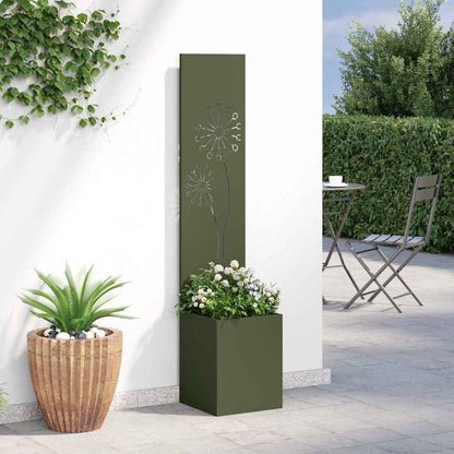 Garten Sichtschutz-Leinwand Olivgrün 32 x 32 x 150 cm