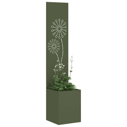Garten Sichtschutz-Leinwand Olivgrün 32 x 32 x 150 cm