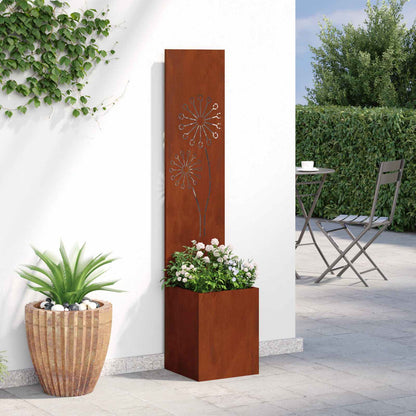 Garten Sichtschutz-Leinwand Rostig 32 x 32 x 150 cm