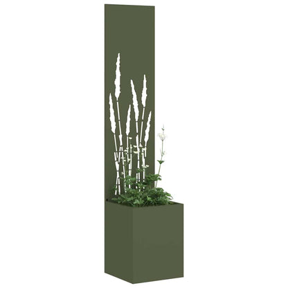 Garten Sichtschutz-Leinwand Olivgrün 32 x 32 x 150 cm