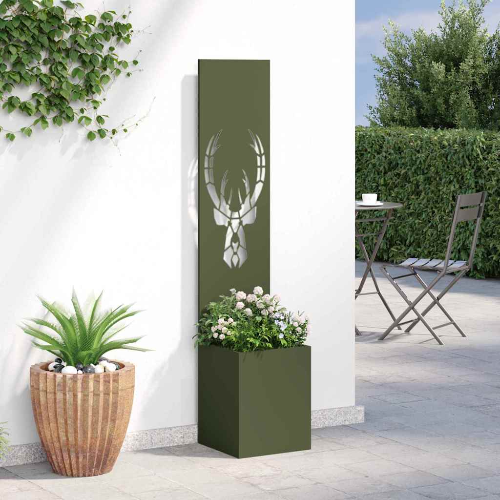 Garten Sichtschutz-Leinwand Olivgrün 32 x 32 x 150 cm