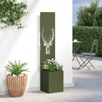 Garten Sichtschutz-Leinwand Olivgrün 32 x 32 x 150 cm