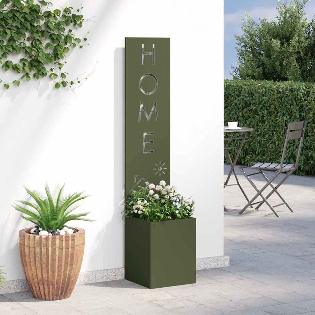 Garten Sichtschutz-Leinwand Olivgrün 32 x 32 x 150 cm