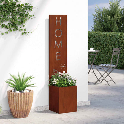 Garten Sichtschutz-Leinwand Rostig 32 x 32 x 150 cm