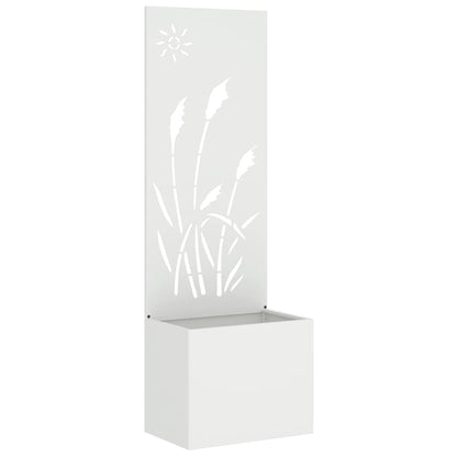 Garten Sichtschutz-Leinwand Weiß 50 x 32 x 150 cm