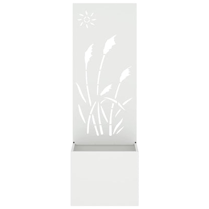Garten Sichtschutz-Leinwand Weiß 50 x 32 x 150 cm