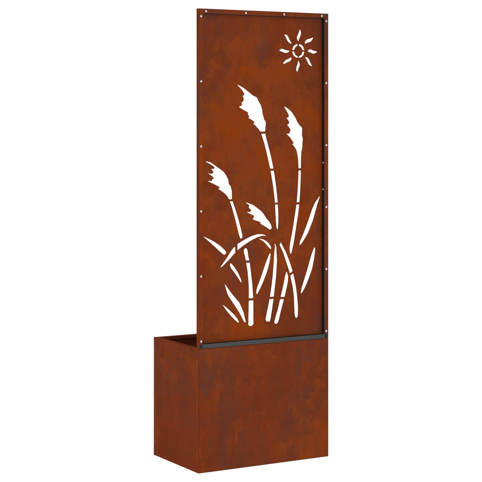 Garten Sichtschutz-Leinwand Rostig 50 x 32 x 150 cm