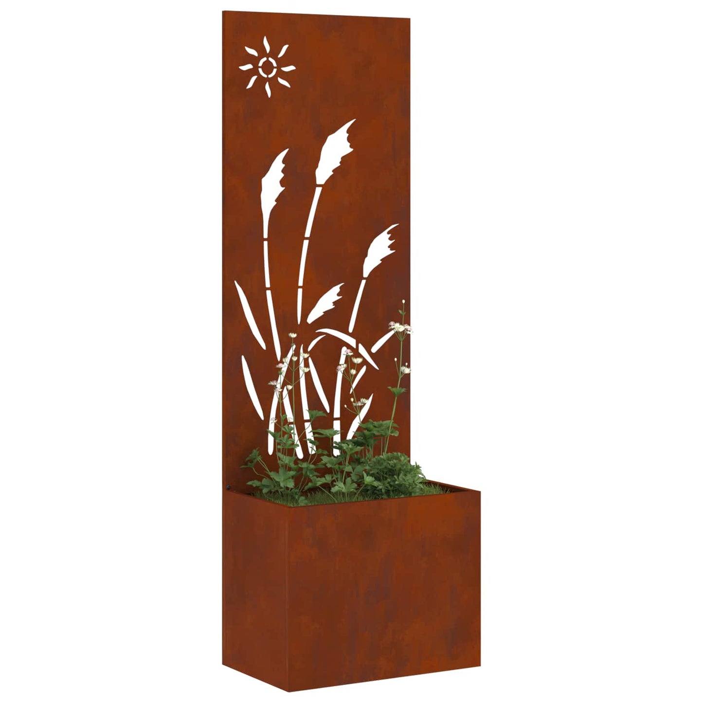Garten Sichtschutz-Leinwand Rostig 50 x 32 x 150 cm
