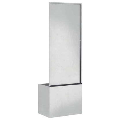 Garten Sichtschutz-Leinwand Silber 50 x 32 x 150 cm Edelstahl