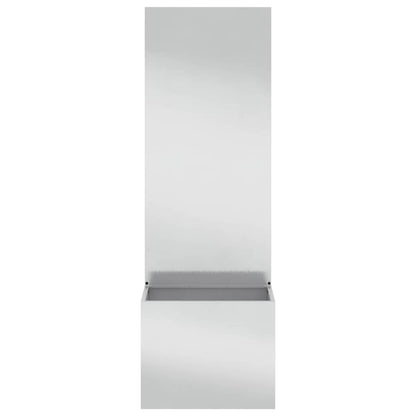 Garten Sichtschutz-Leinwand Silber 50 x 32 x 150 cm Edelstahl