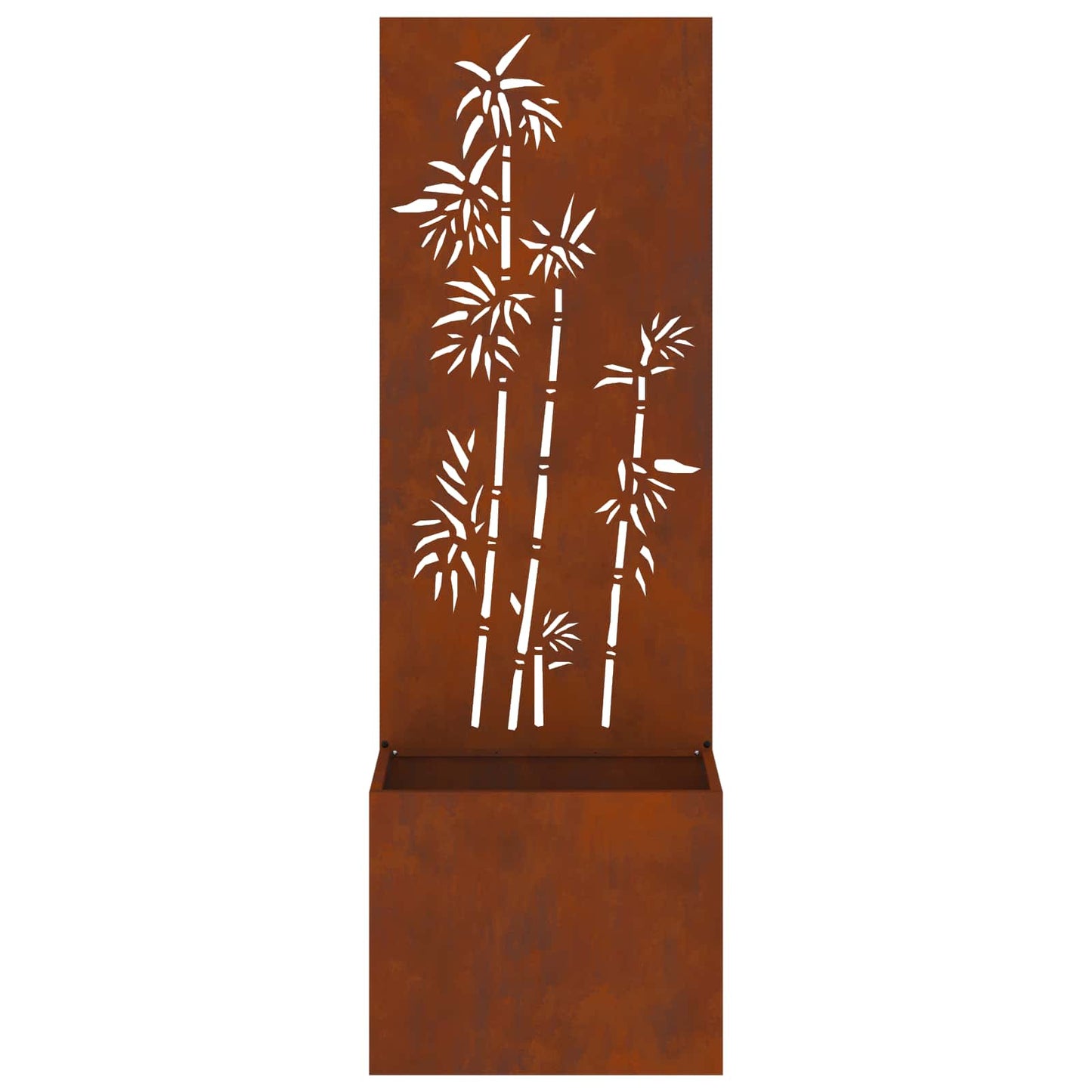 Garten Sichtschutz-Leinwand Floral Rostig 50 x 32 x 150 cm