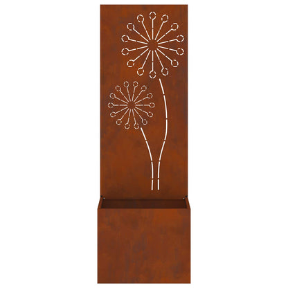 Garten Sichtschutz-Leinwand Rostig 50 x 32 x 150 cm