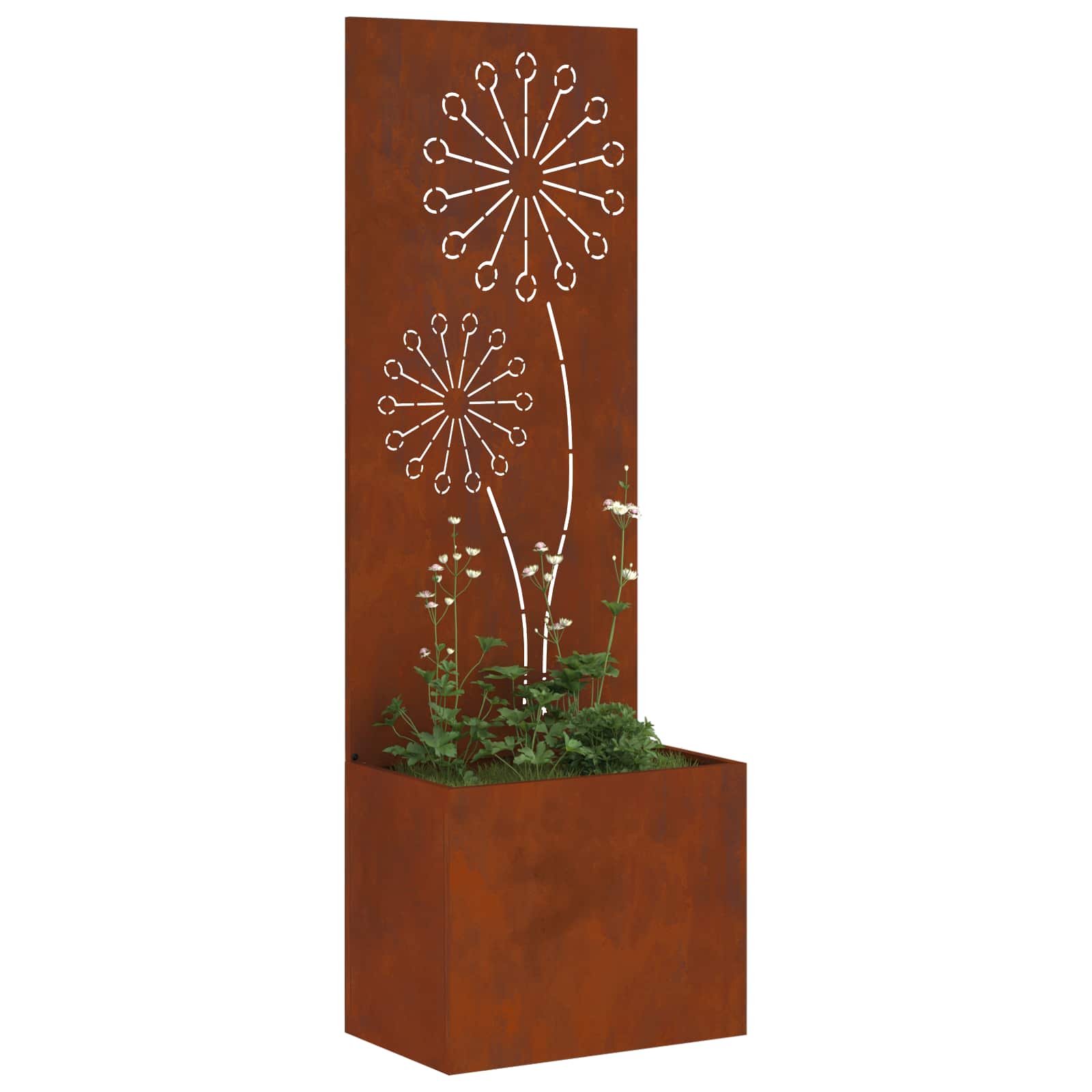 Garten Sichtschutz-Leinwand Rostig 50 x 32 x 150 cm