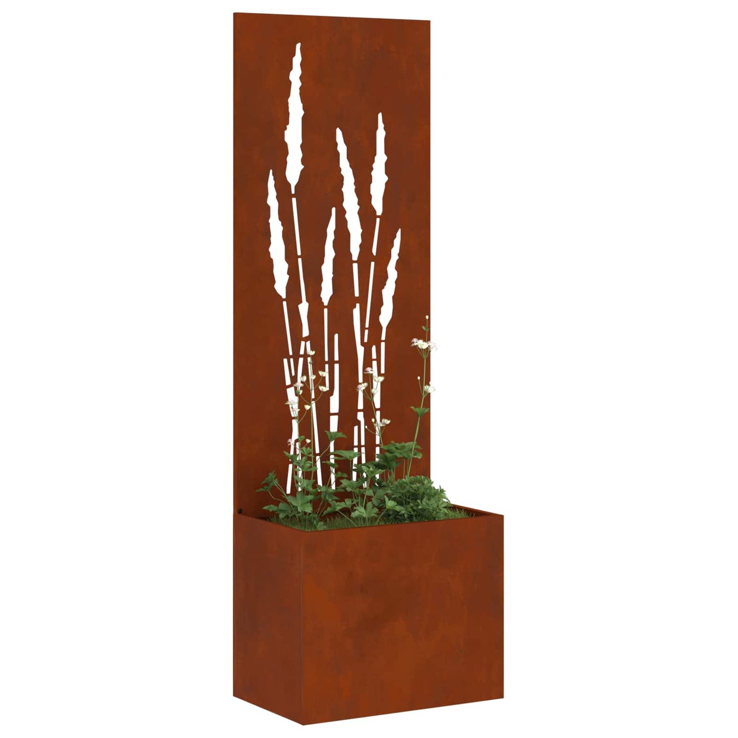 Garten Sichtschutz-Leinwand Rostig 50 x 32 x 150 cm