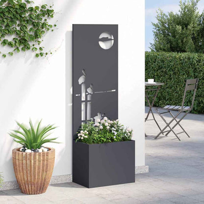 Garten Sichtschutz-Leinwand Anthrazit 50 x 32 x 150 cm