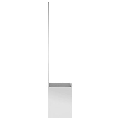 Garten Sichtschutz-Leinwand Floral Silber 50 x 32 x 150 cm