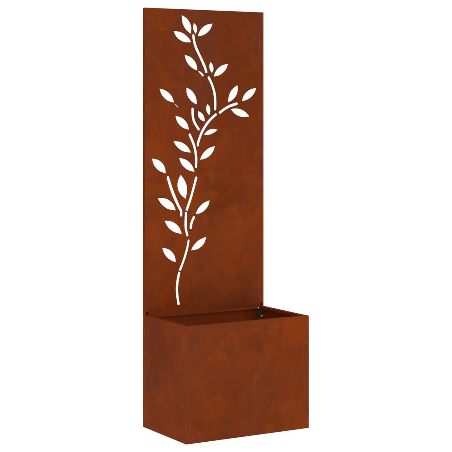 Garten Sichtschutz-Leinwand Floral Rostig 50 x 32 x 150 cm