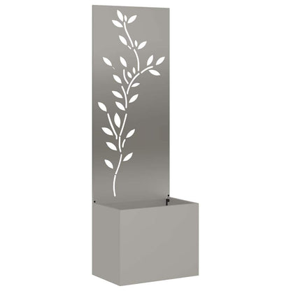 Garten Sichtschutz-Leinwand Floral Rostig 50 x 32 x 150 cm