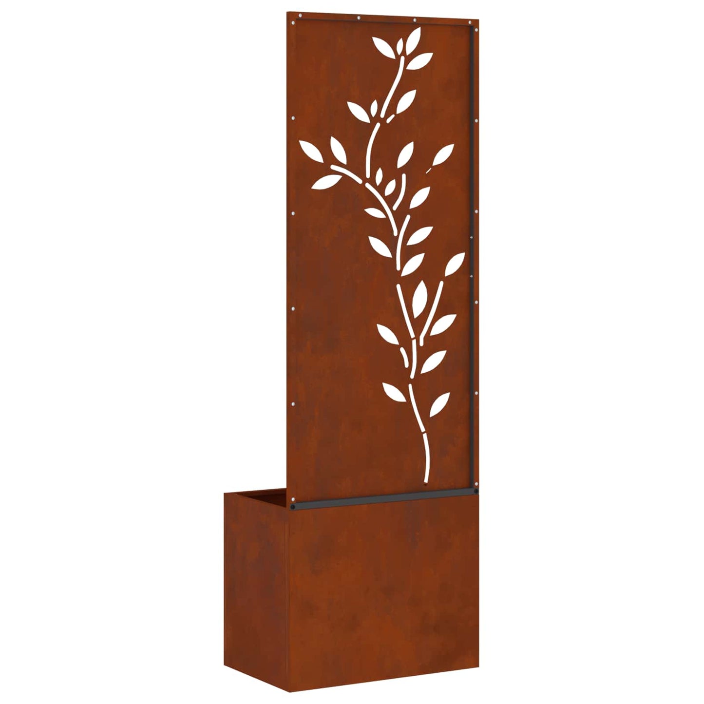 Garten Sichtschutz-Leinwand Floral Rostig 50 x 32 x 150 cm
