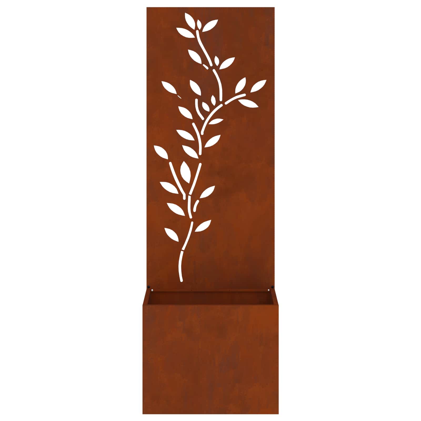 Garten Sichtschutz-Leinwand Floral Rostig 50 x 32 x 150 cm